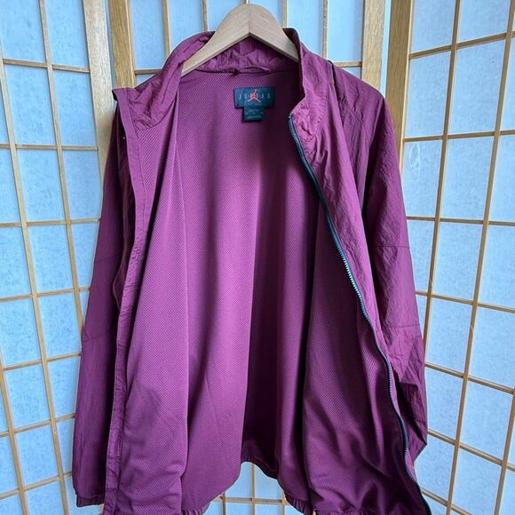 Air Jordan 23 Engineered Zip Up Windbreaker Jacket in Cherrywood Red | XL - Picture 6 of 9